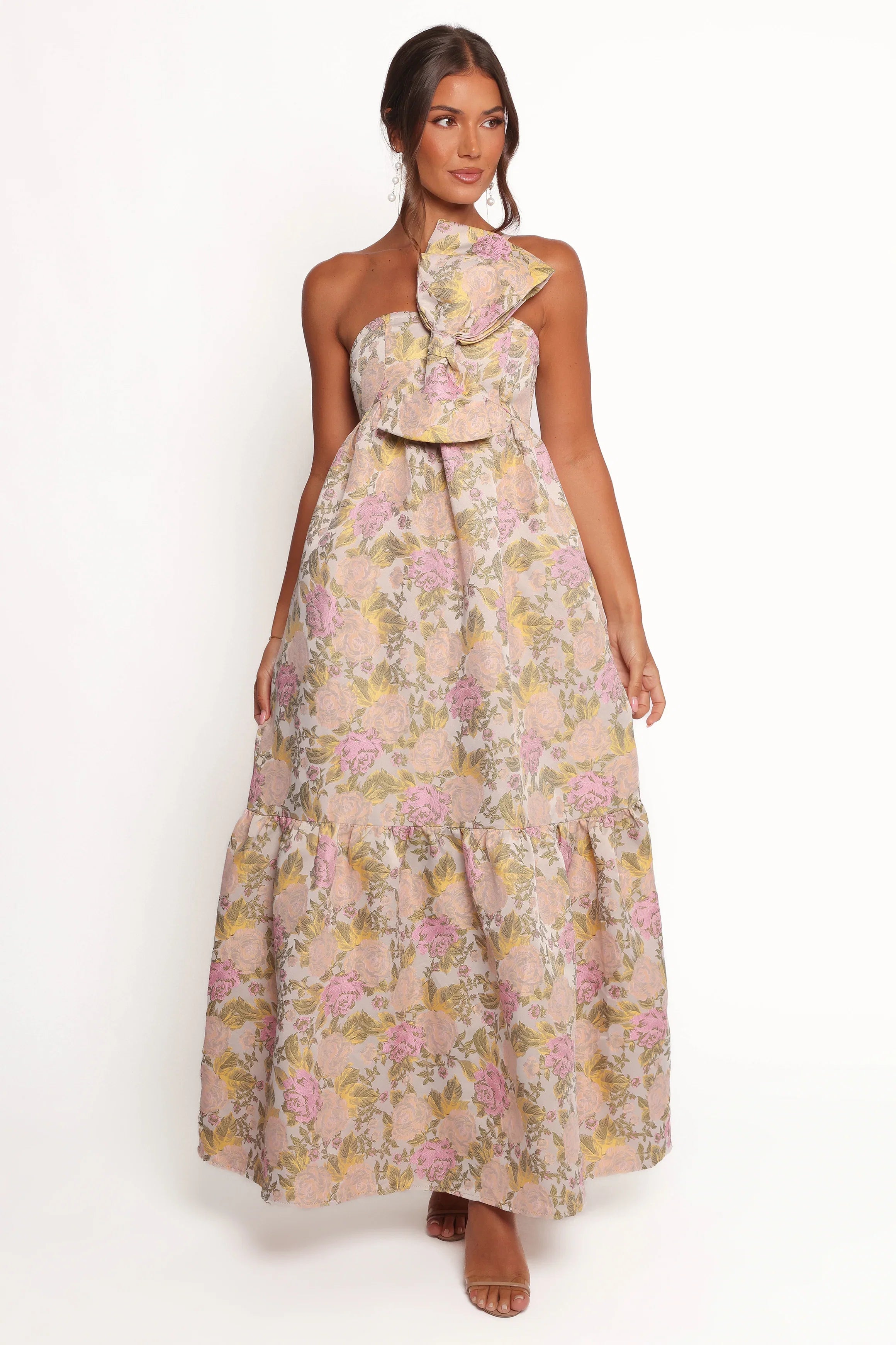 Betina Bow Front Maxi Dress Multi Floral