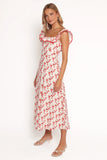 Lucille Maxi Dress Red Floral