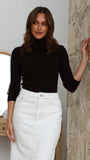 Sammi Turtle Neck Knit Black