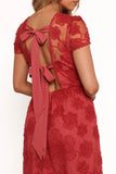 Abbey Midi Dress Wine