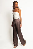 Alima Pants Brown Polka Dot