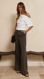 Maeva Tailored Pants Charcoal