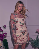Blooming Moments Embroidered Floral Mini Dress