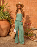 Seabreeze Dune Striped Wide Leg Pants