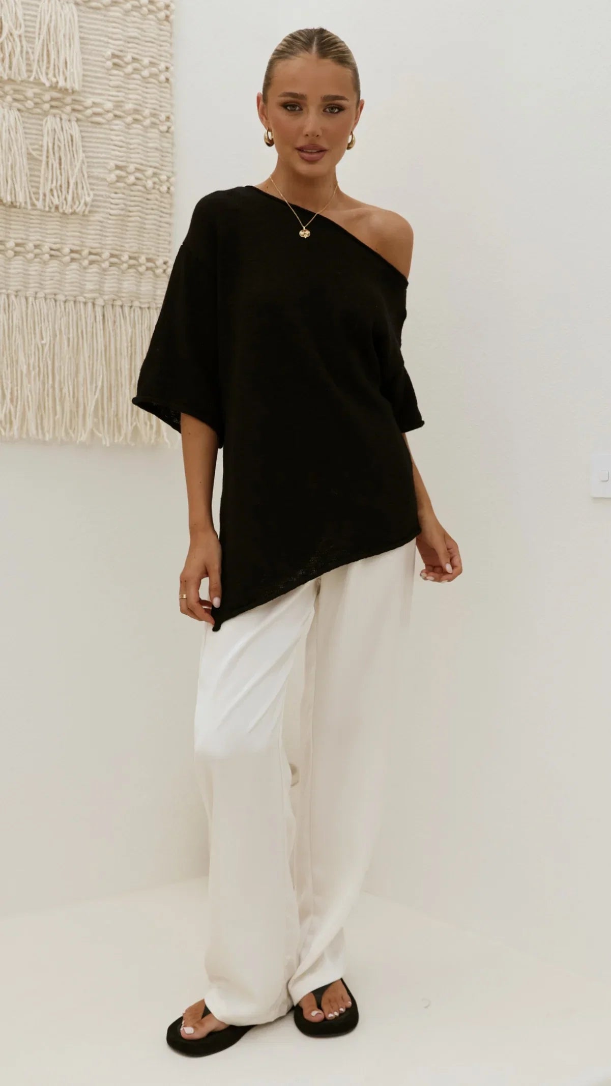 Keisha Off The Shoulder Top Black