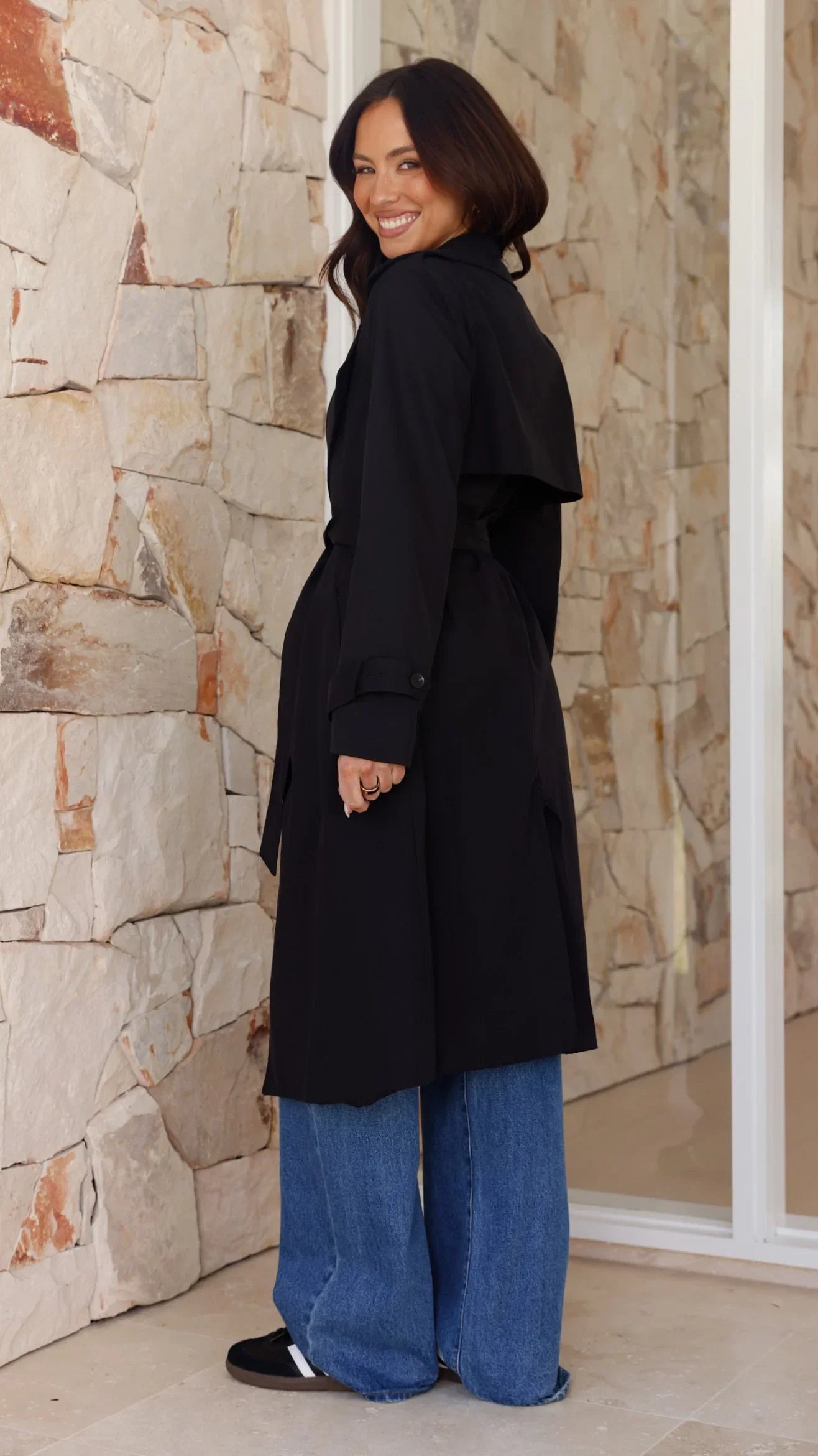Byron Trench Coat Black