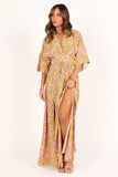Fran Maxi Dress Green Pink