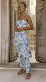 Ami Maxi Dress Blue Floral