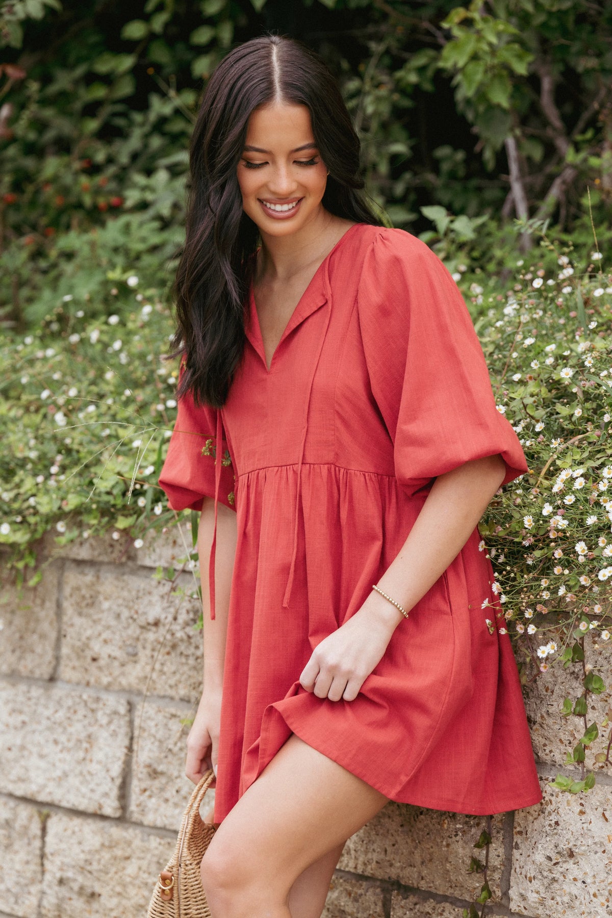 Cinzia Mini Dress Red