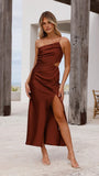 Nyla Maxi Dress Brown