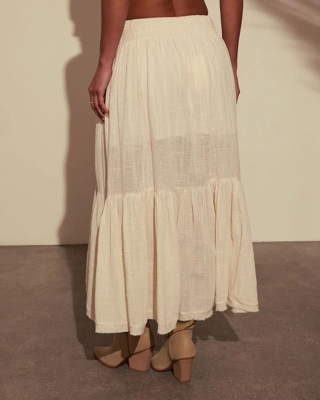 Harmonic High Low Maxi Skirt