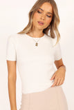 Kimmie Knit Top White