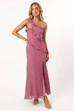 Ainslee One Shoulder Maxi Dress Pink