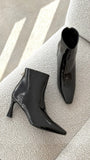 Scotty Boots Black Crinkle Patent