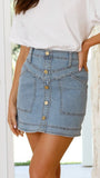 Lucilla Mini Skirt Blue Denim