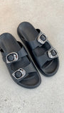 Sol Sana San Jose Footbed Black Silver