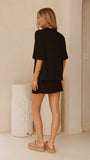 Louise Mini Skort Black