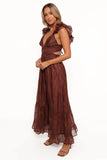 Harmony Maxi Dress Brown Floral