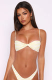 Kaya Bikini Top Lemoncello Stripe