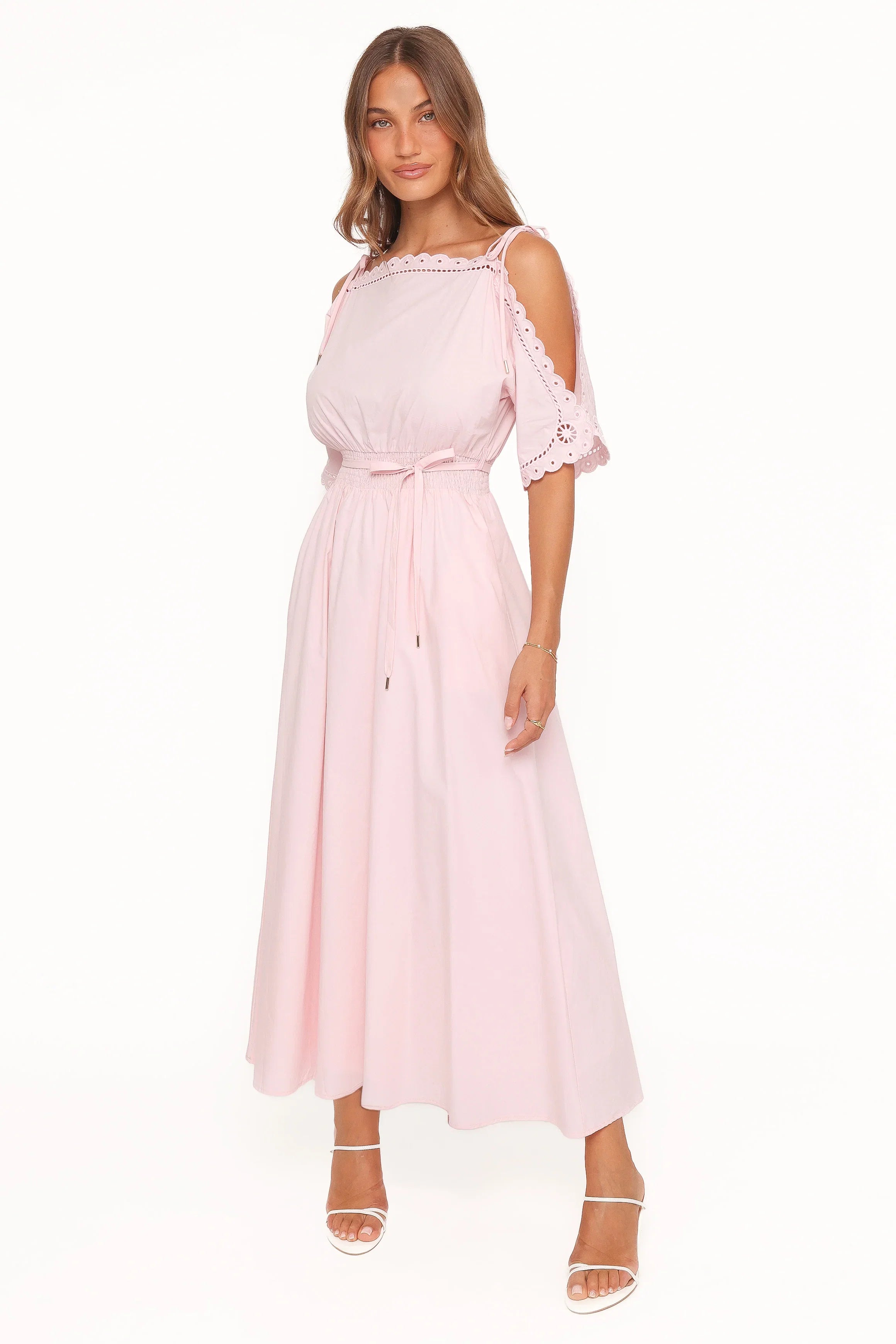 Nellie Midi Dress Petal Pink