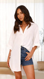 Samson Button Up Shirt White