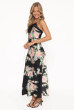 Anika Maxi Dress Black Floral