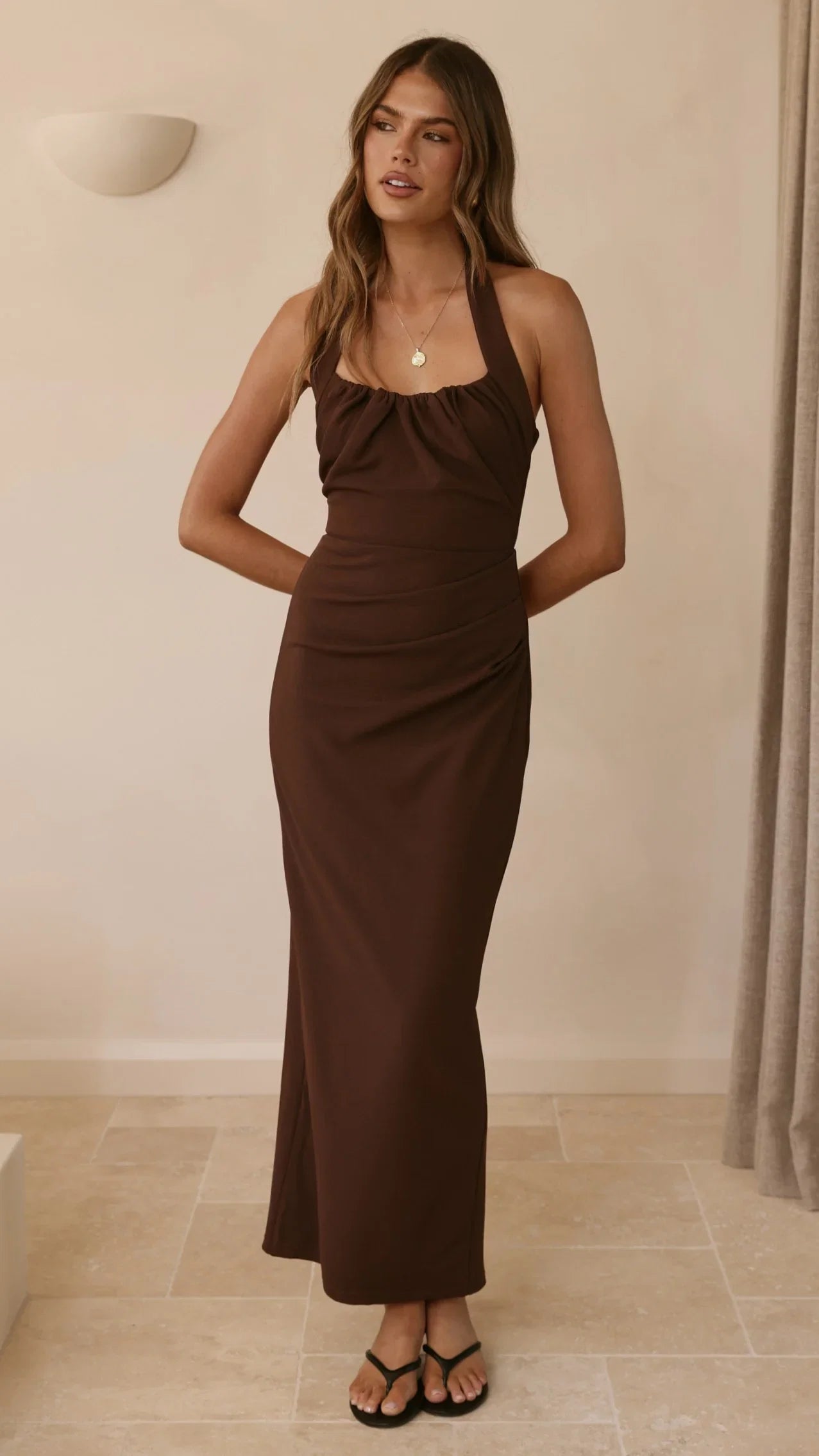 Dita Maxi Dress Chocolate