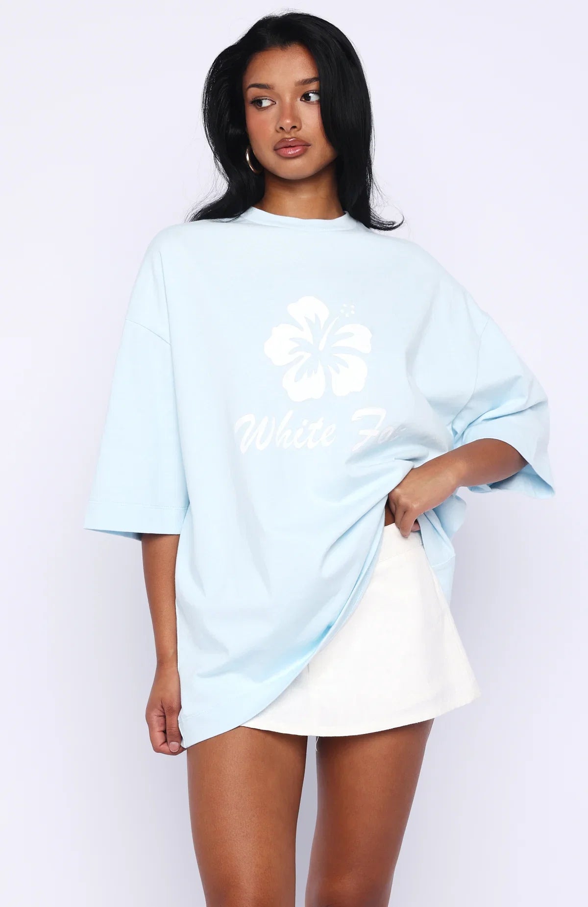 Own Your Glow Oversized Tee Blue