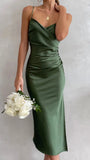 Monte Midi Dress Olive