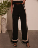 Cool Again Contrast Trim Pants
