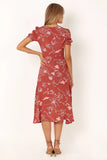 Franklin Dress Rust Floral