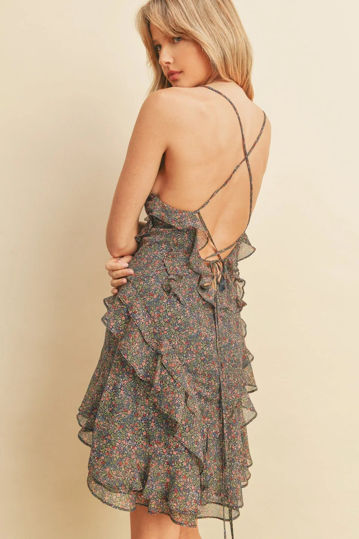 Vivienne Mini Dress Navy