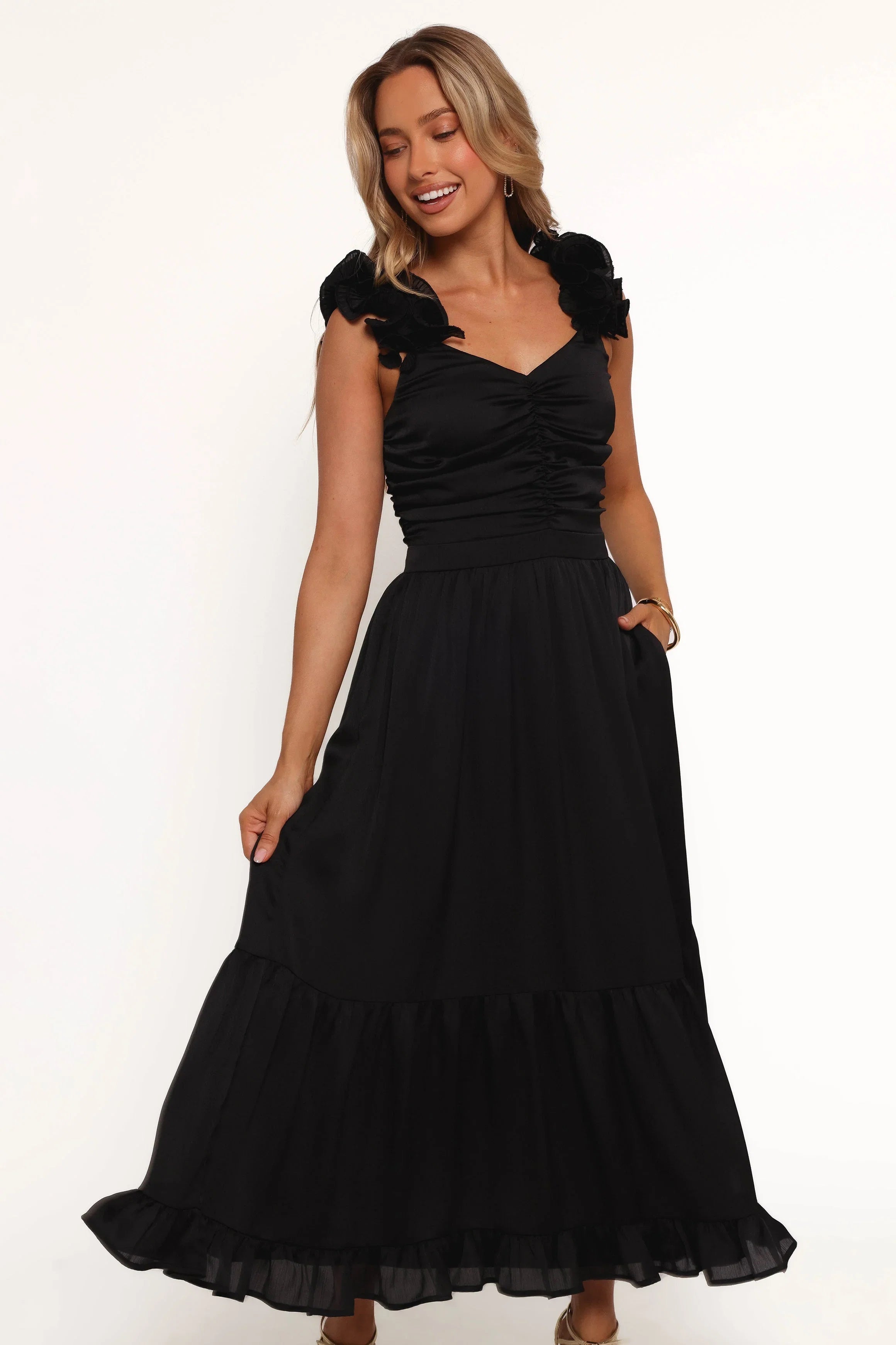 Inca Midi Dress Black