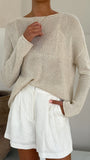 Lakoa Knit Top Natural