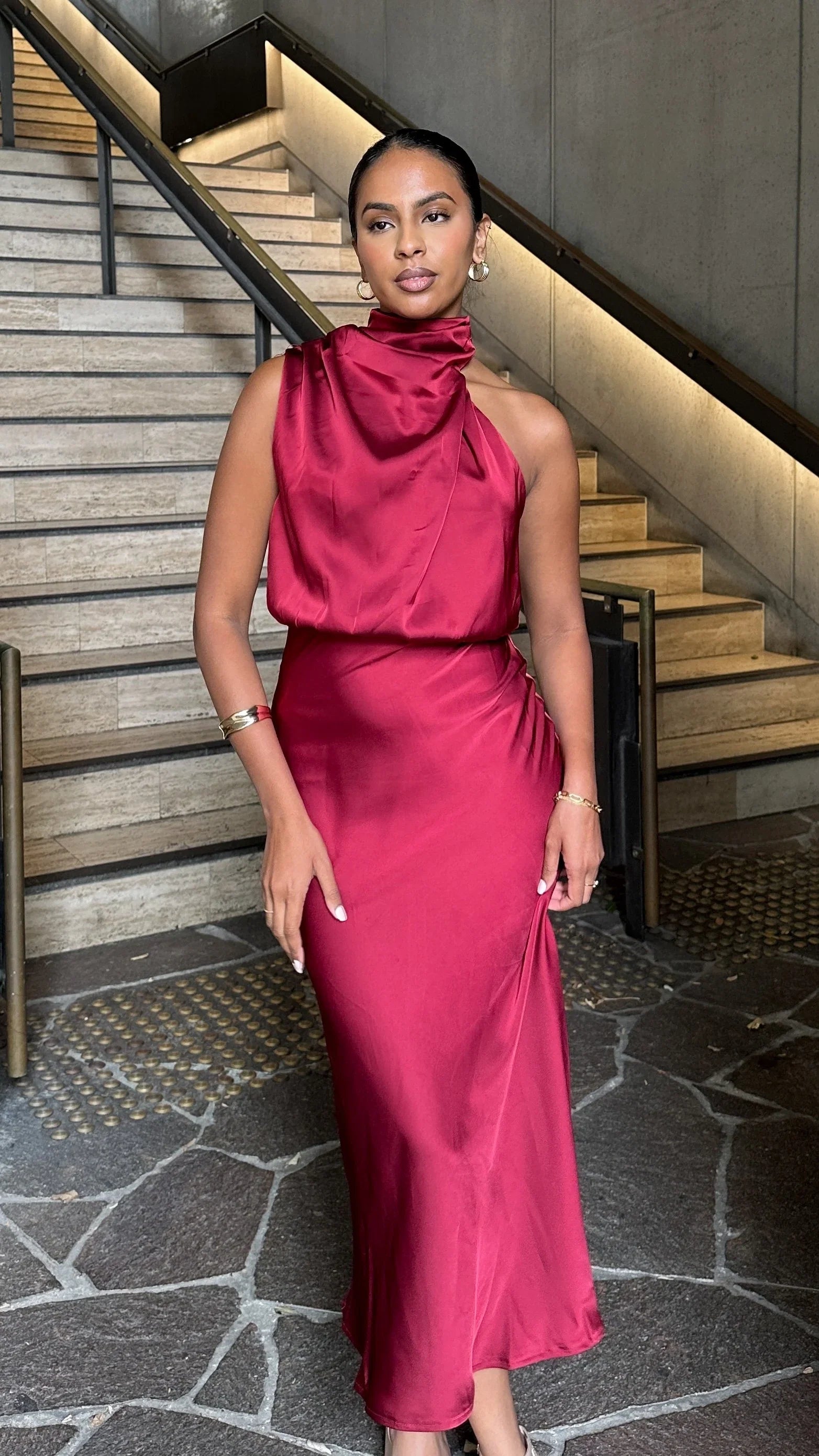 Esther Maxi Dress Wine