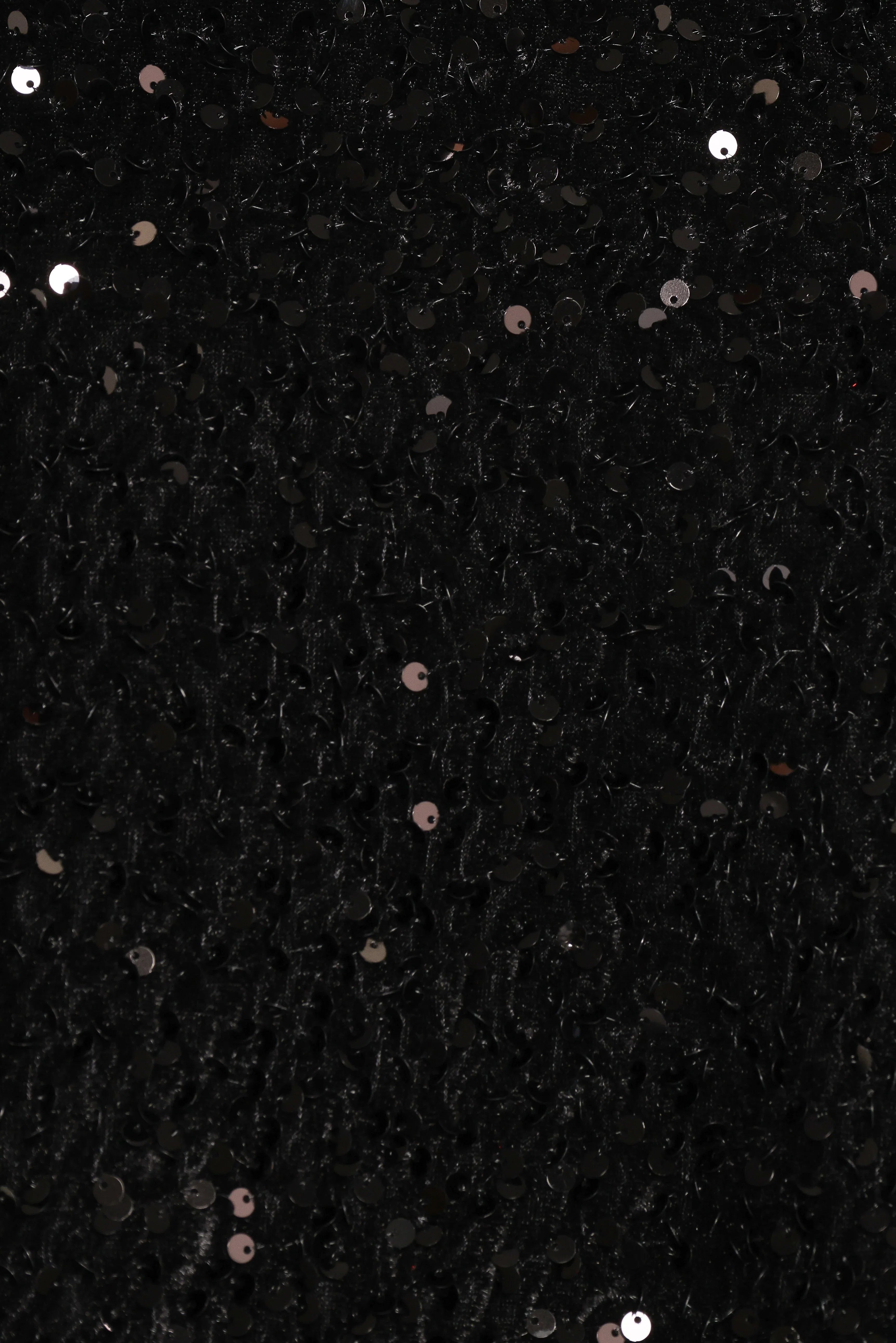 Celesti Sequin Top Black