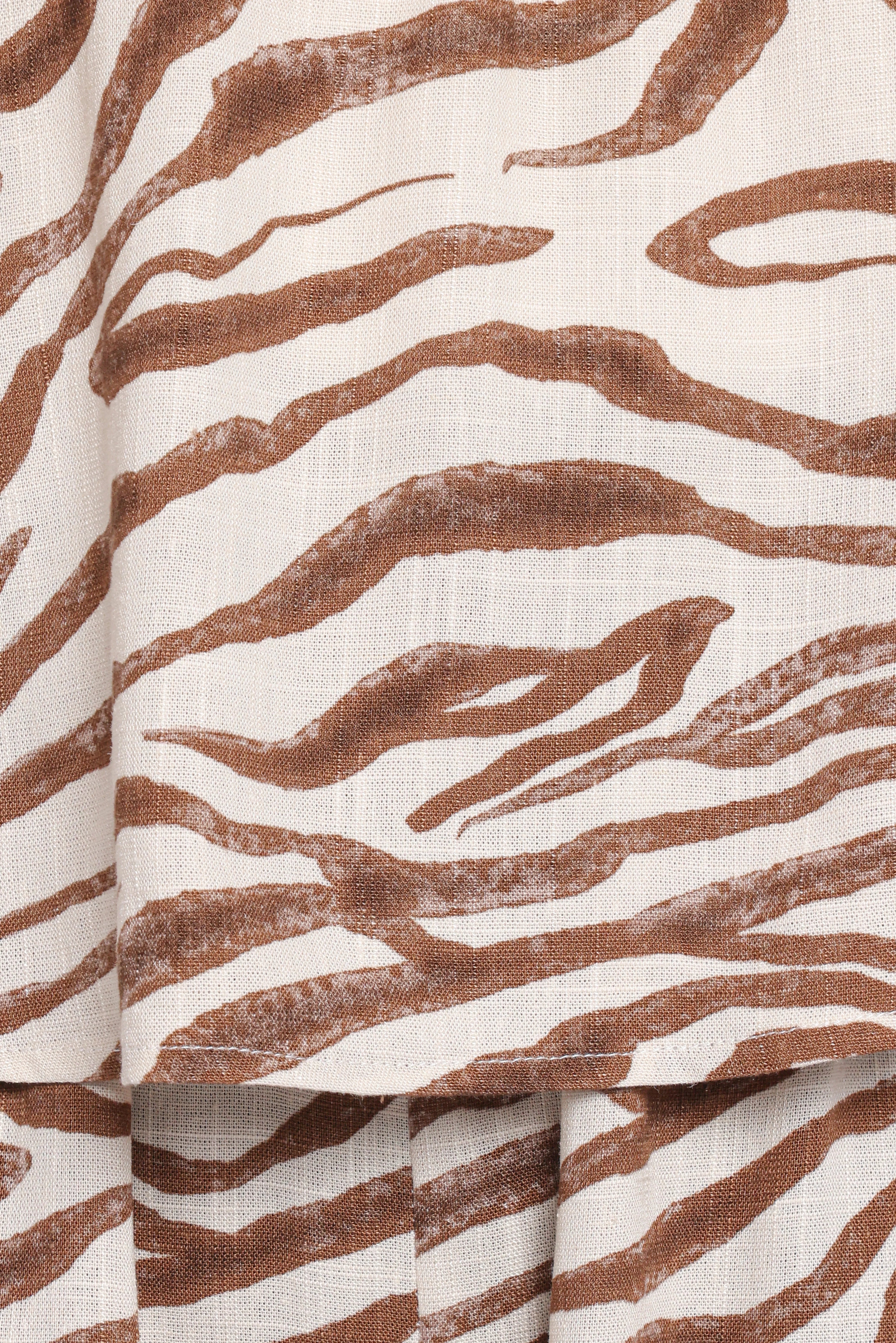 Ravenna Romper Brown Zebra