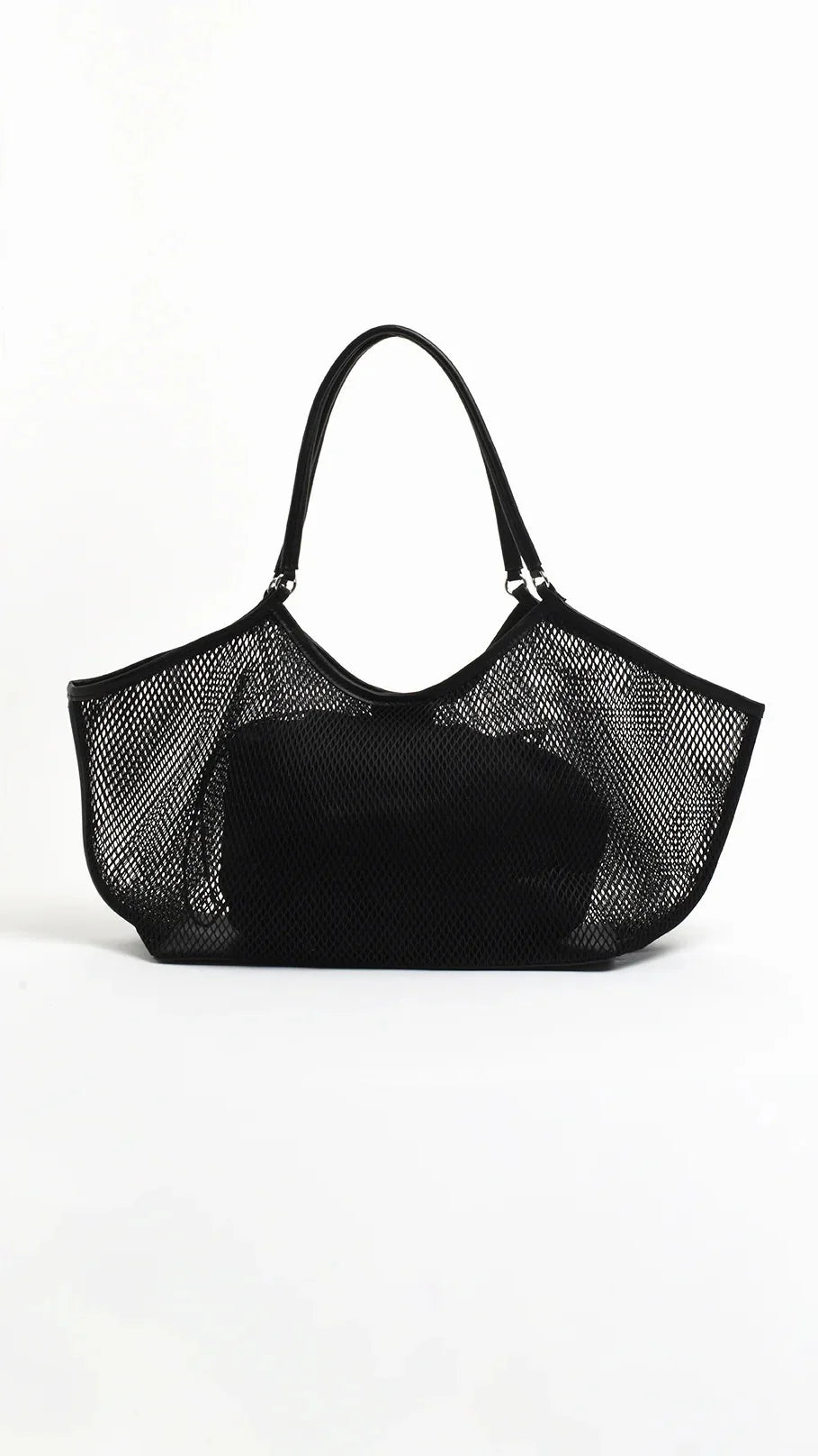 Sporty Weave Tote Black