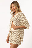 Cherie Knit Short Sand White
