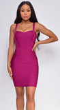 Cynthia Bandage Dress Plum