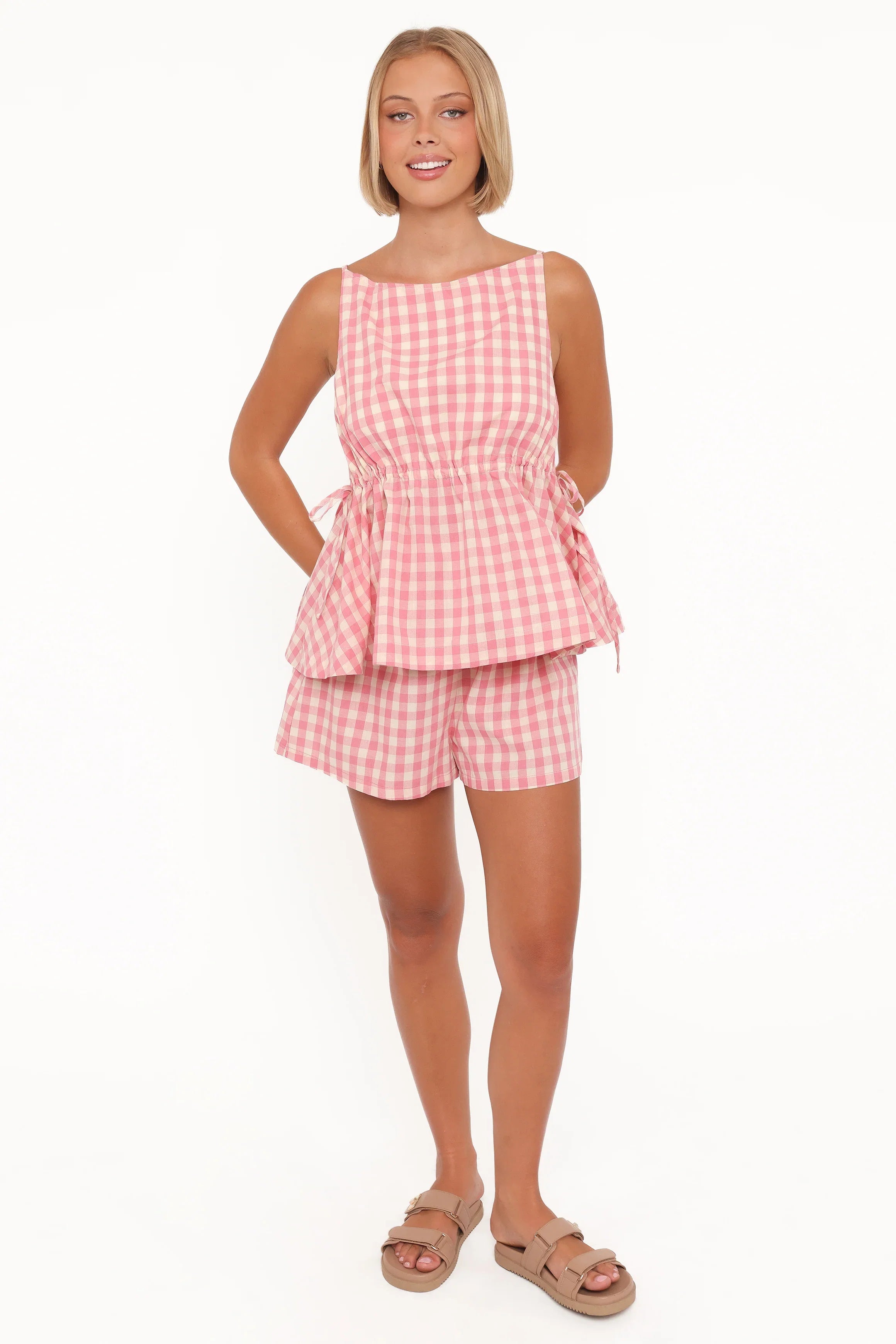 Rory Shorts Pink Gingham