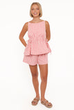 Rory Shorts Pink Gingham