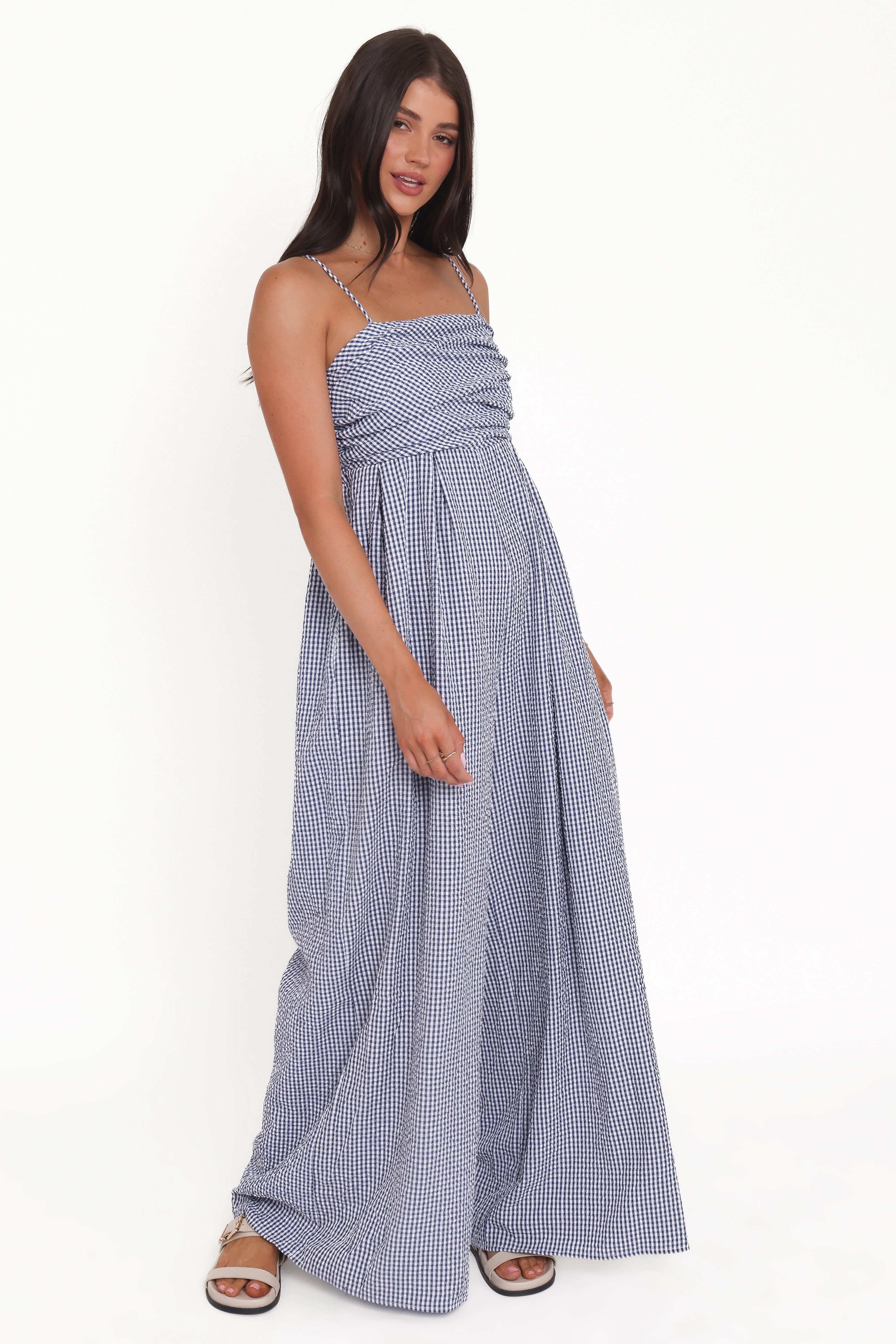 Pricilla Jumpsuit Blue Gingham