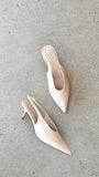 Xishi Heel Chalk Crinkle Patent