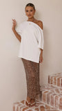 Verlo Sequins Maxi Skirt Mocha