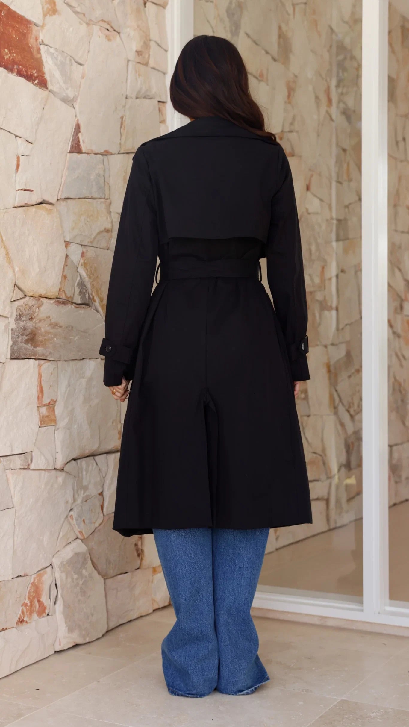Byron Trench Coat Black