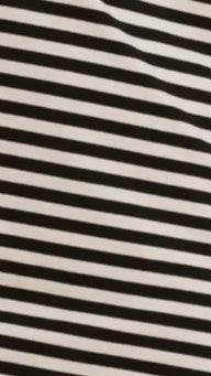 Pia One Shoulder Oversize Tee Black White Stripe