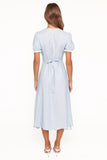 Francine Lace Midi Dress Blue Ditsy Floral