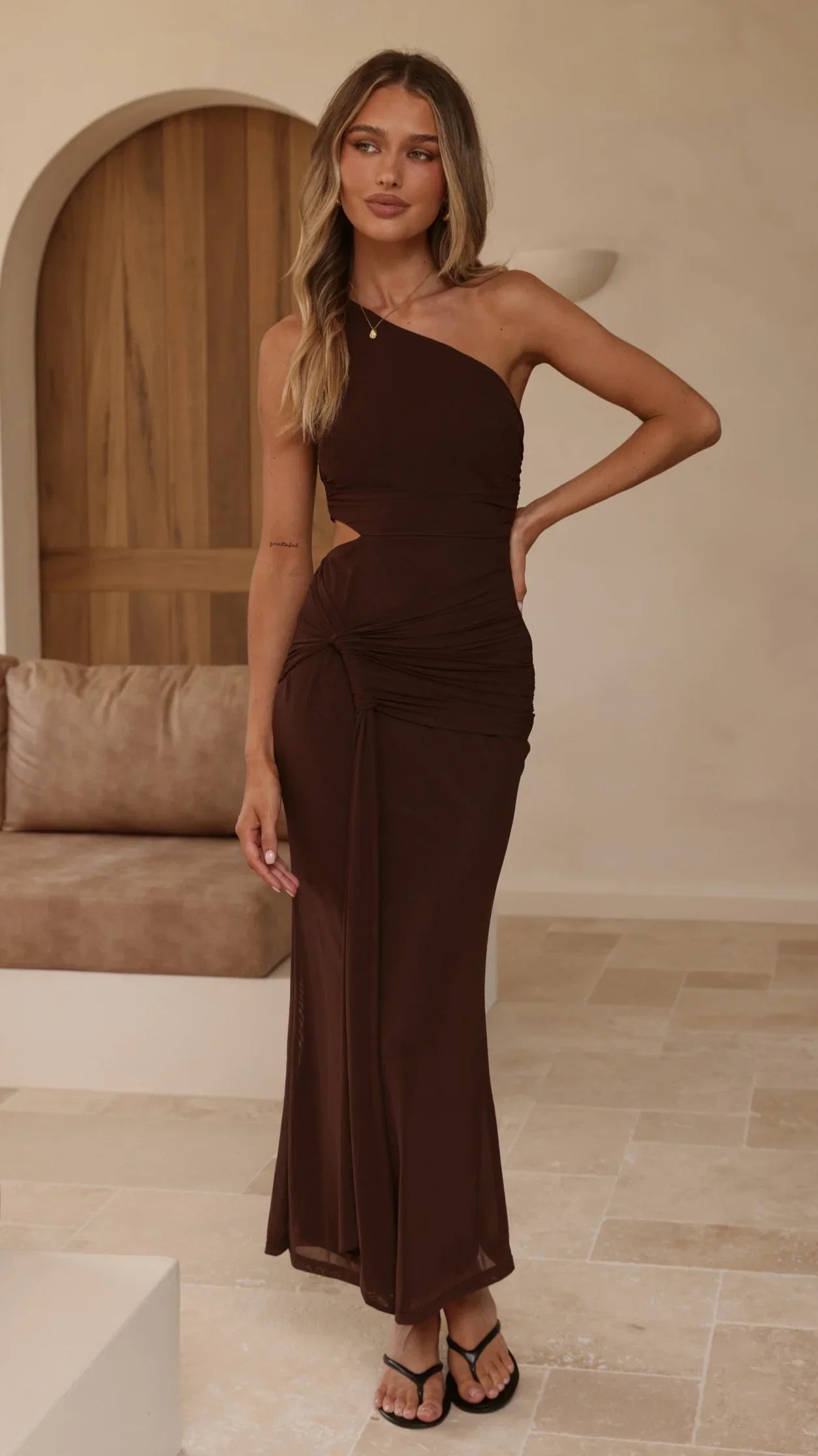 Kourt Maxi Dress Chocolate