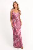 Jamie Maxi Slip Dress Dark Rose Floral